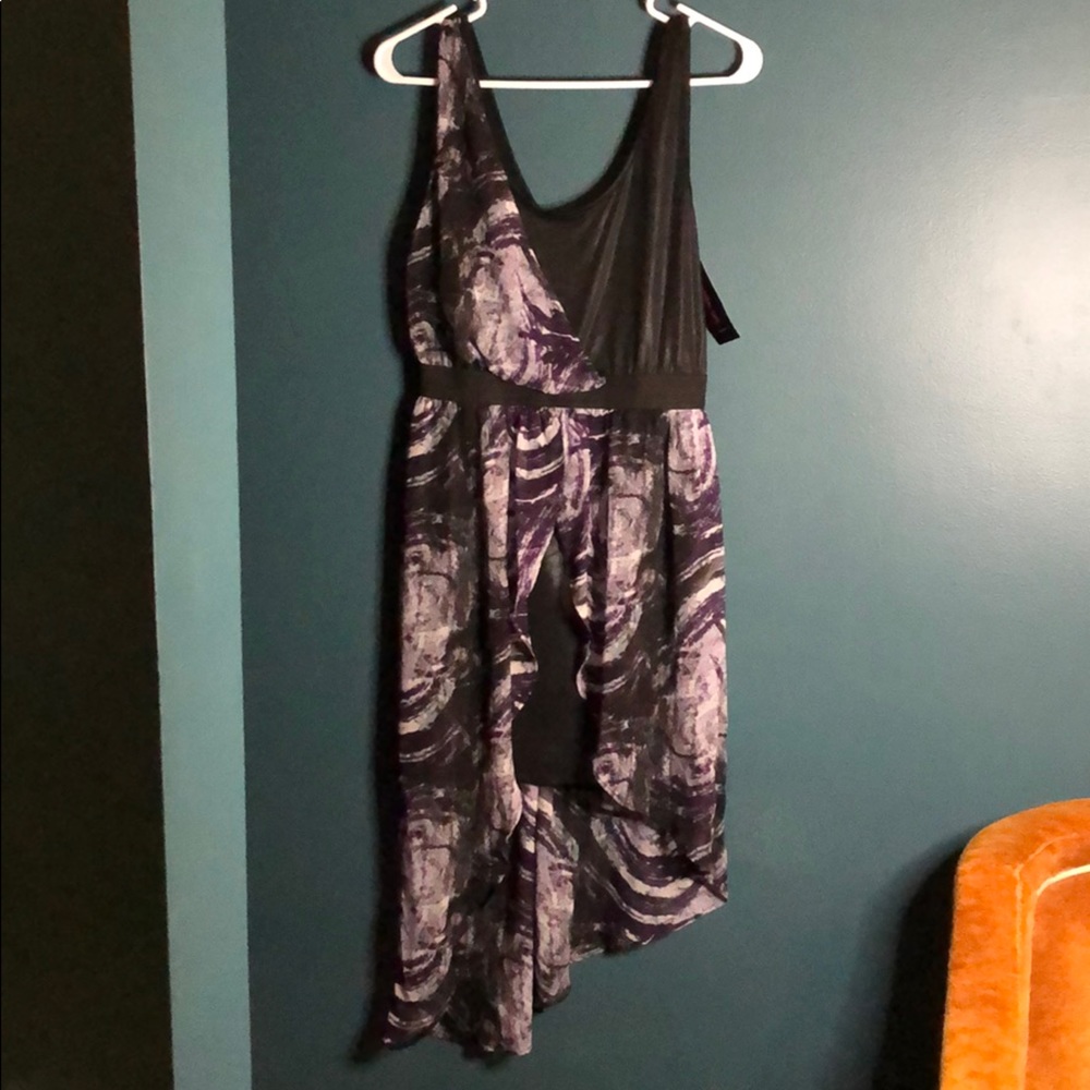 NWT tank dress crossover sheer fabric.